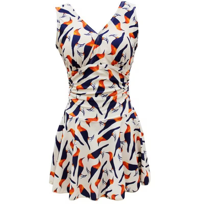 Foreign Trade Covering Belly Thin One-piece Swimsuit view 5
