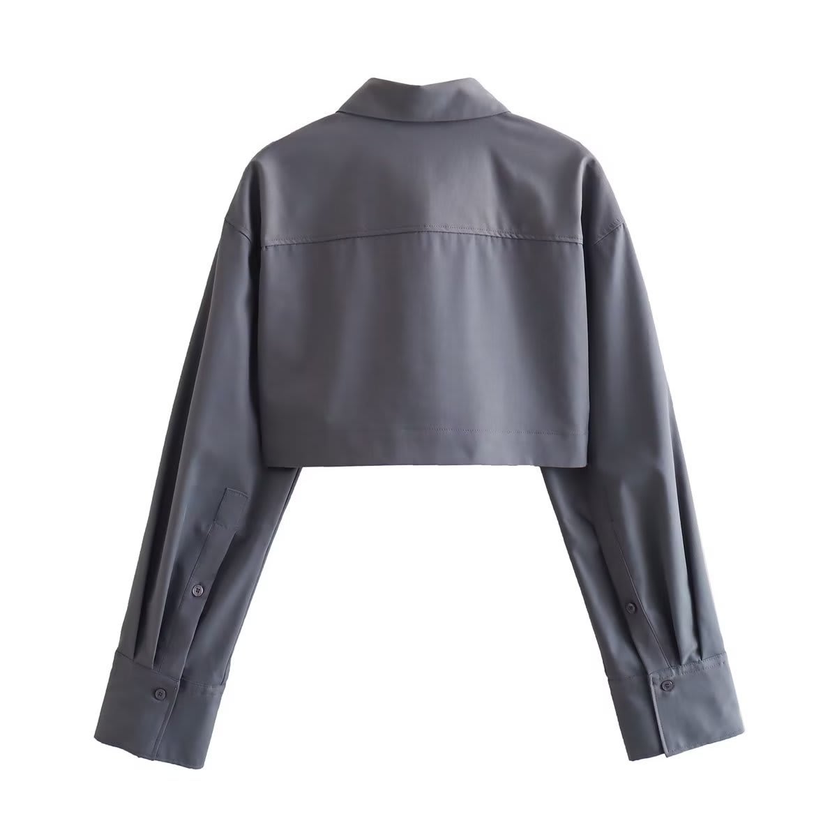 Short Pocket Lapels Short Shirt