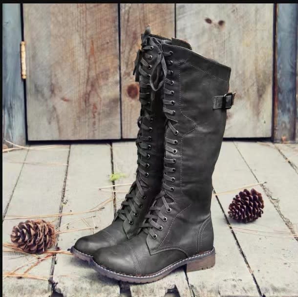 Chunky Heel Casual European And American Fashion High Leg Boot view 9