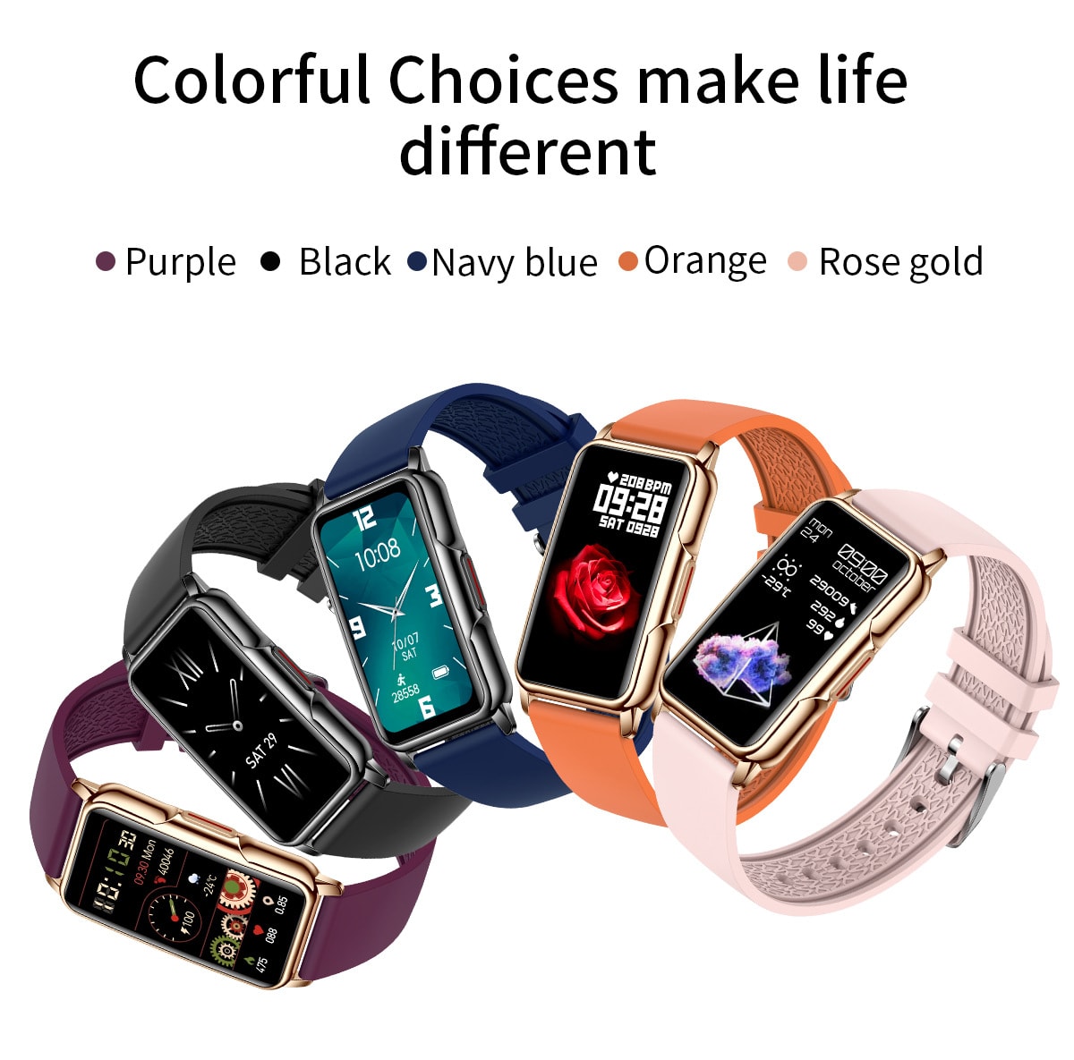 Outdoor Smart Sport Bracelet Multi-functional Health Monitoring Watch Women view 29