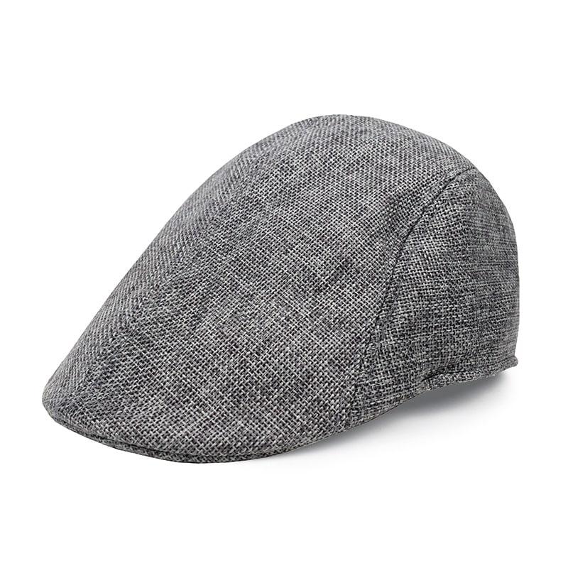 Cotton And Linen Beret Men's Retro Peaked Cap view 8