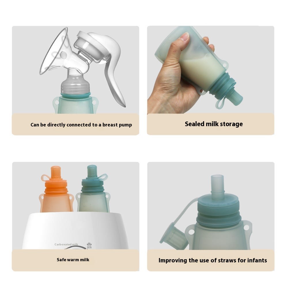 Portable Household Silicone Breast Milk Preservation Bag view 8