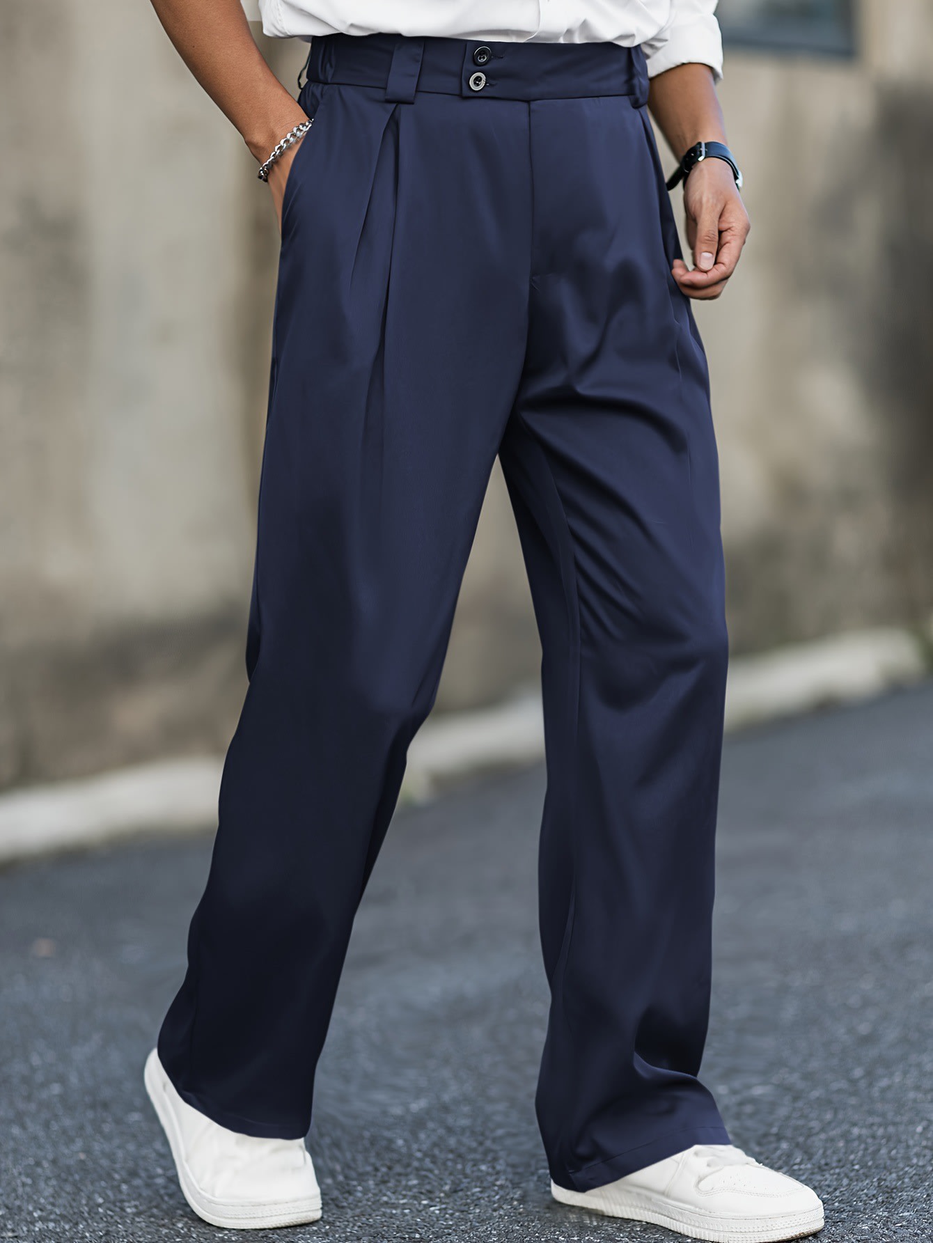Men's Trousers  Loose Casual Wide Waist view 8