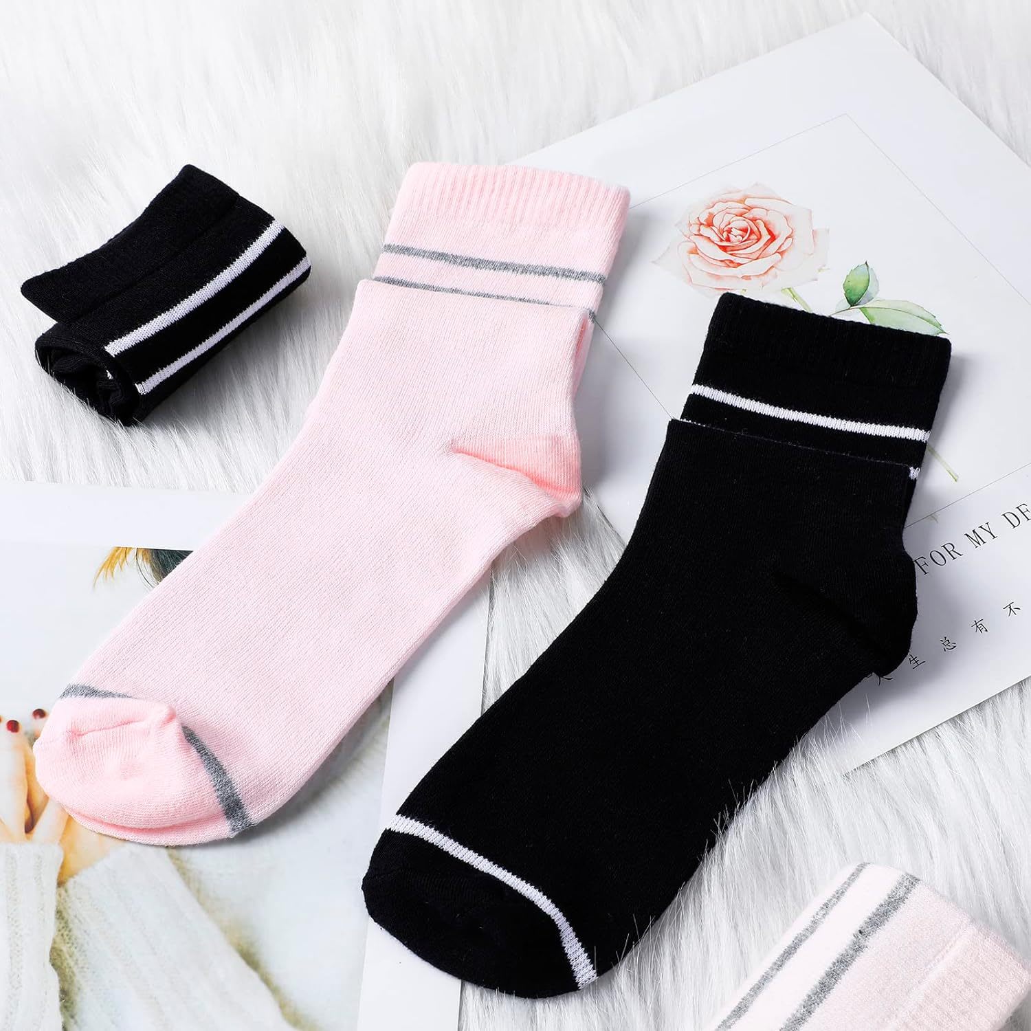 Pregnant Women Elastic Compression Mid-calf Calf Socks Female Skipping Rope Elastic Cycling