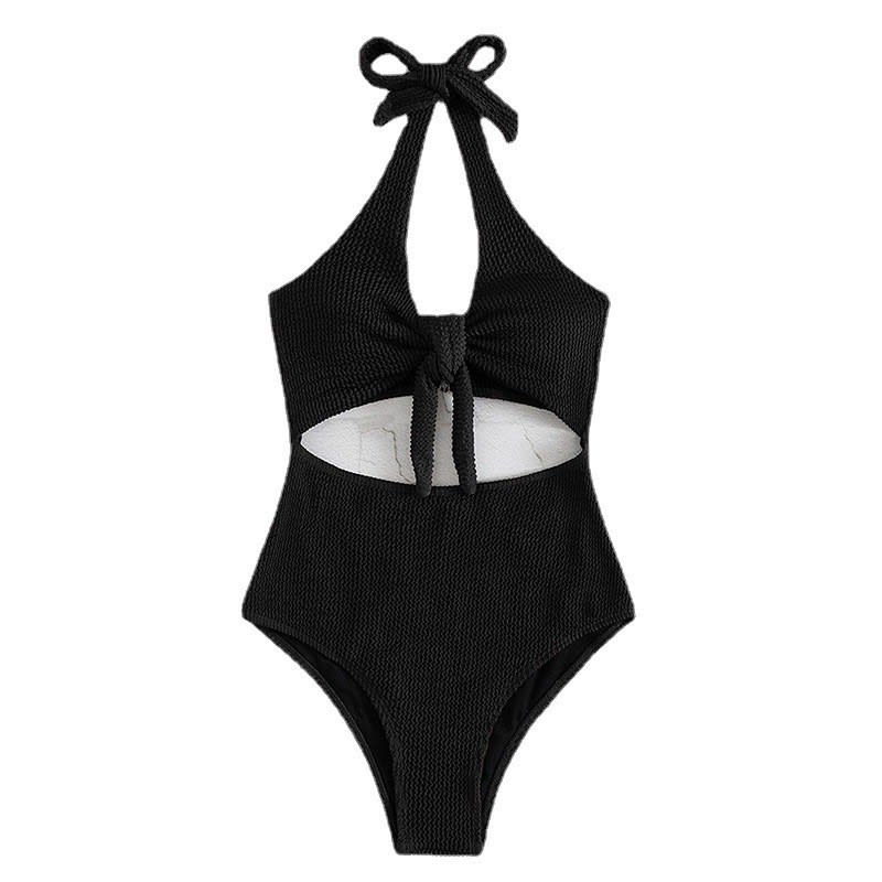 Backless Lace-up Swimsuit Suit Women's High Waist view 4