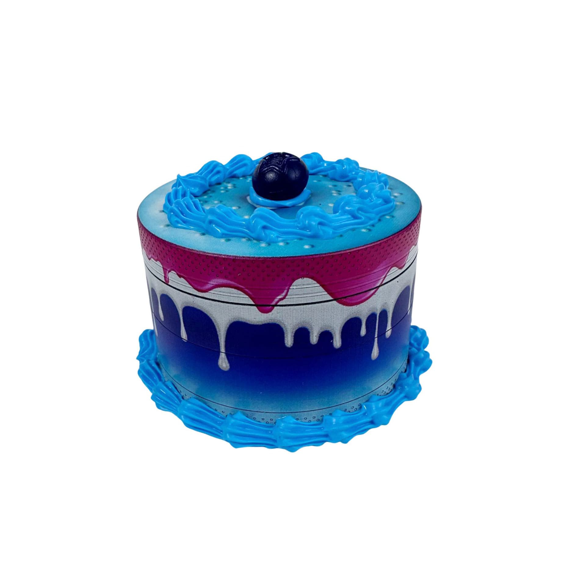 Zinc Alloy Birthday Cake Shape Smoke Eliminator Creative Household Tobacco Spice Grinder view 9