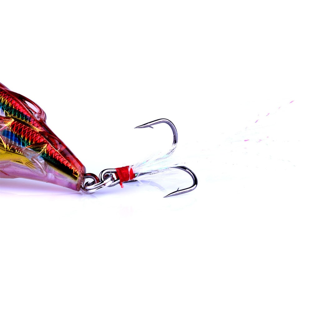 Fish Feather Hook Rock Lure Tossing Sea Fishing Floating Water Hard Bait view 21