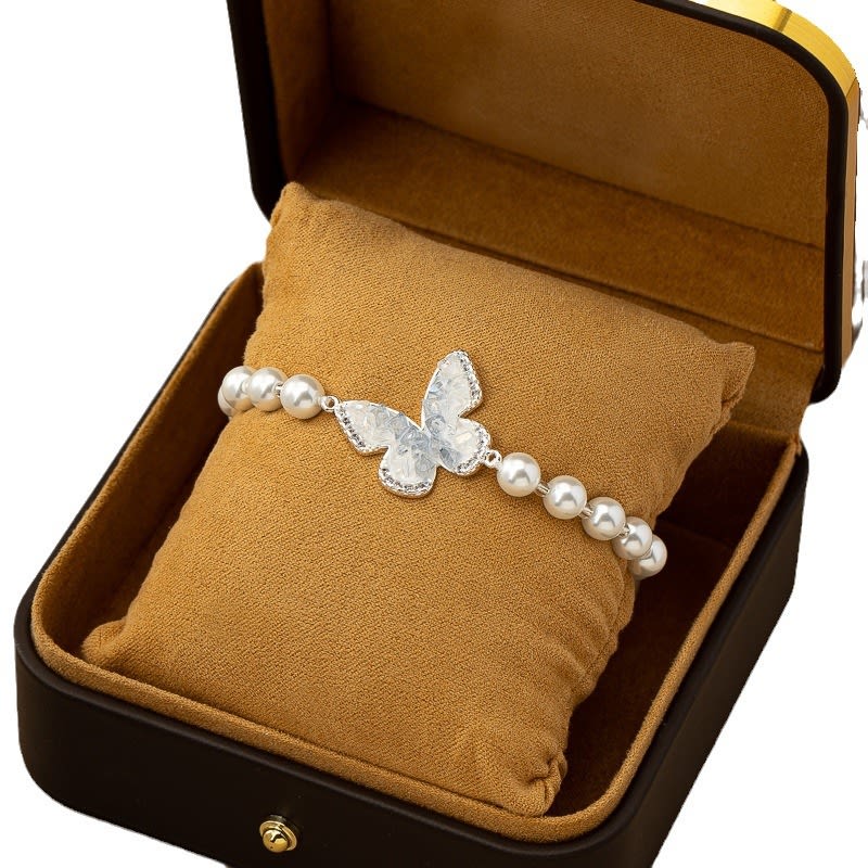 Fashion Jewelry Blue Crystal Butterfly Necklace Female Gradient Crystal view 5