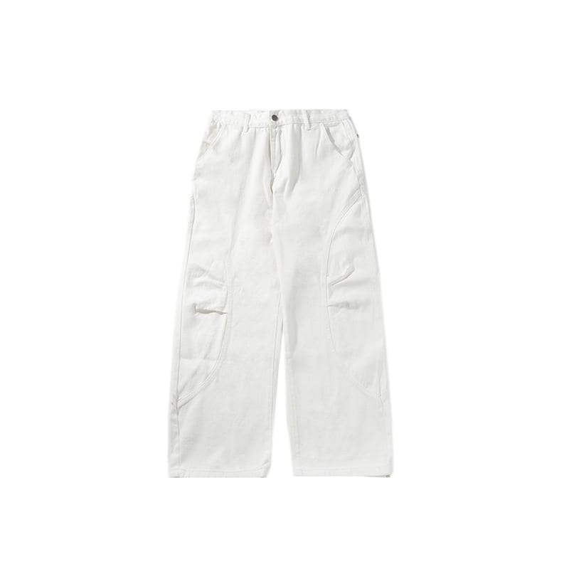 Japanese Curved Soft Pleat Casual Pants All-match Neutral view 4