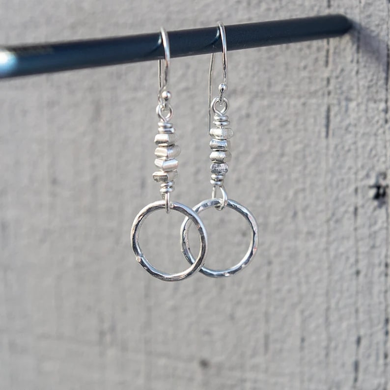 Retro Circle Pendant Earrings Bohemian view 5