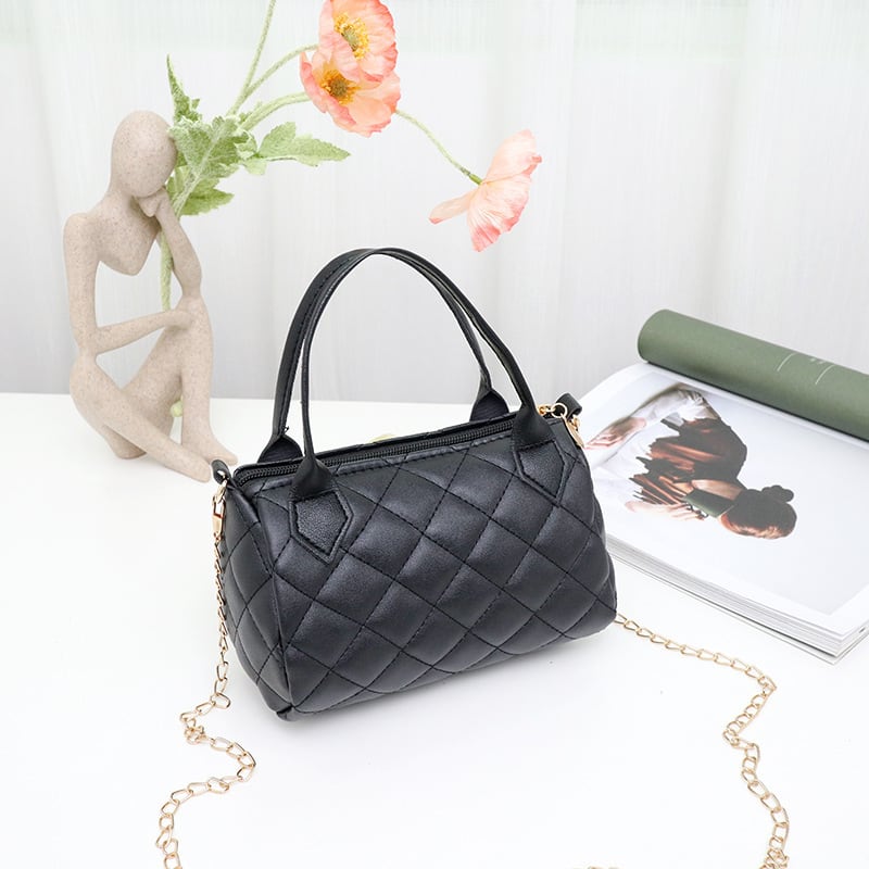 Fashion Embroidery Diamond Quilted Handbag Crossbody Bag view 9