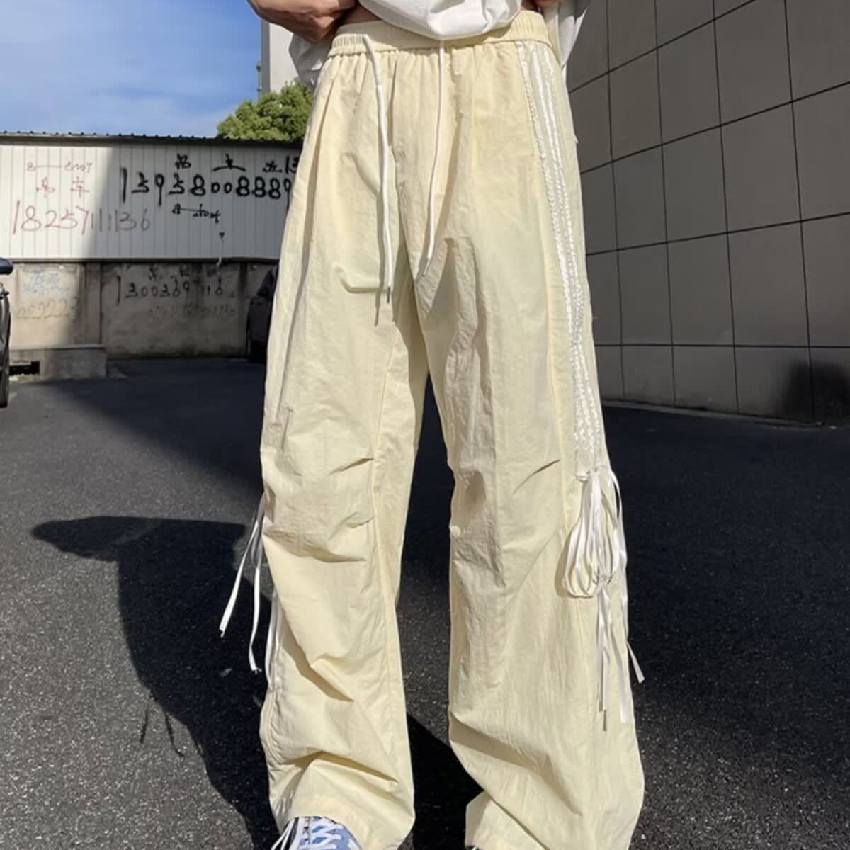 Quick-drying Three-bar Pants Niche Straight Loose Casual Sports Pants view 3