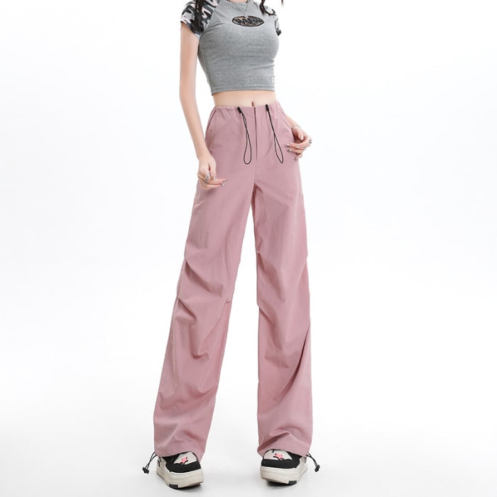 American Quick-drying Overalls Mopping Floor Wide Leg view 10