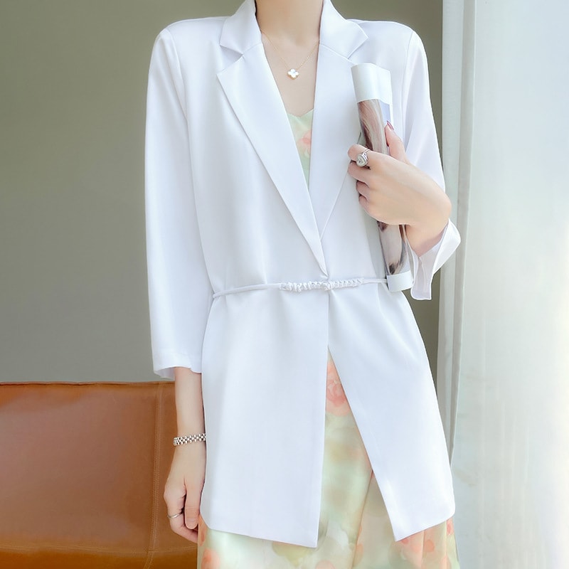 Spring And Summer V-neck Loose Suit Women view 3