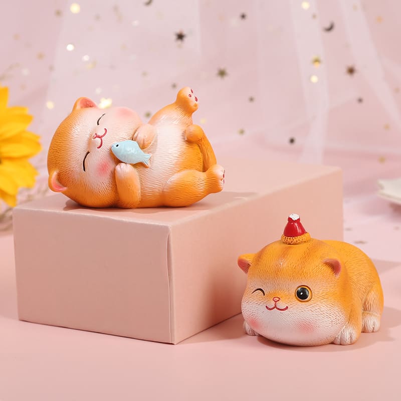 Cartoon Cute Cat Children's Room Cute Resin Decorations view 19