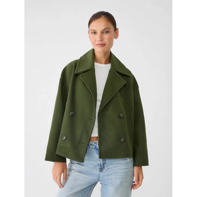 Ins Double-breasted Lapel Blazer Jacket Fashion Loose Woolen Short Coat Elegant Commuting Women's Clothing view 15