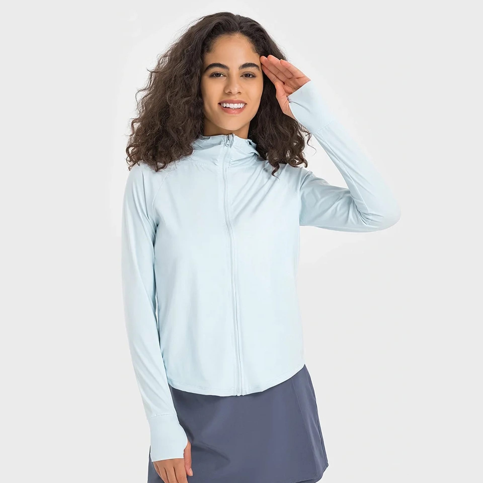 Lightweight UF50 Slimming And Short Sun Protection Clothing For Women view 2
