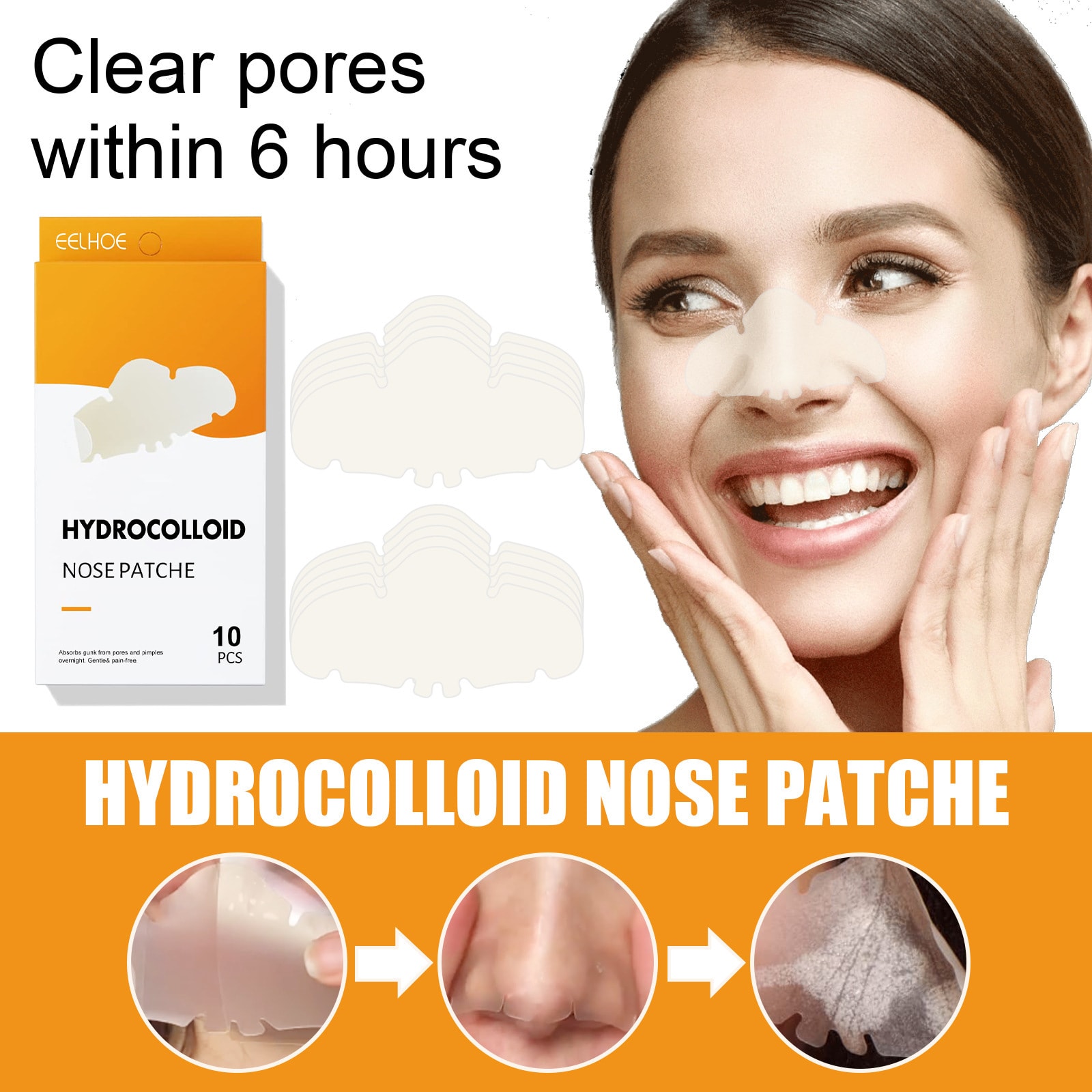 Pore Cleaning Tear And Pull Cleaning Blackhead Removing Strip view 3