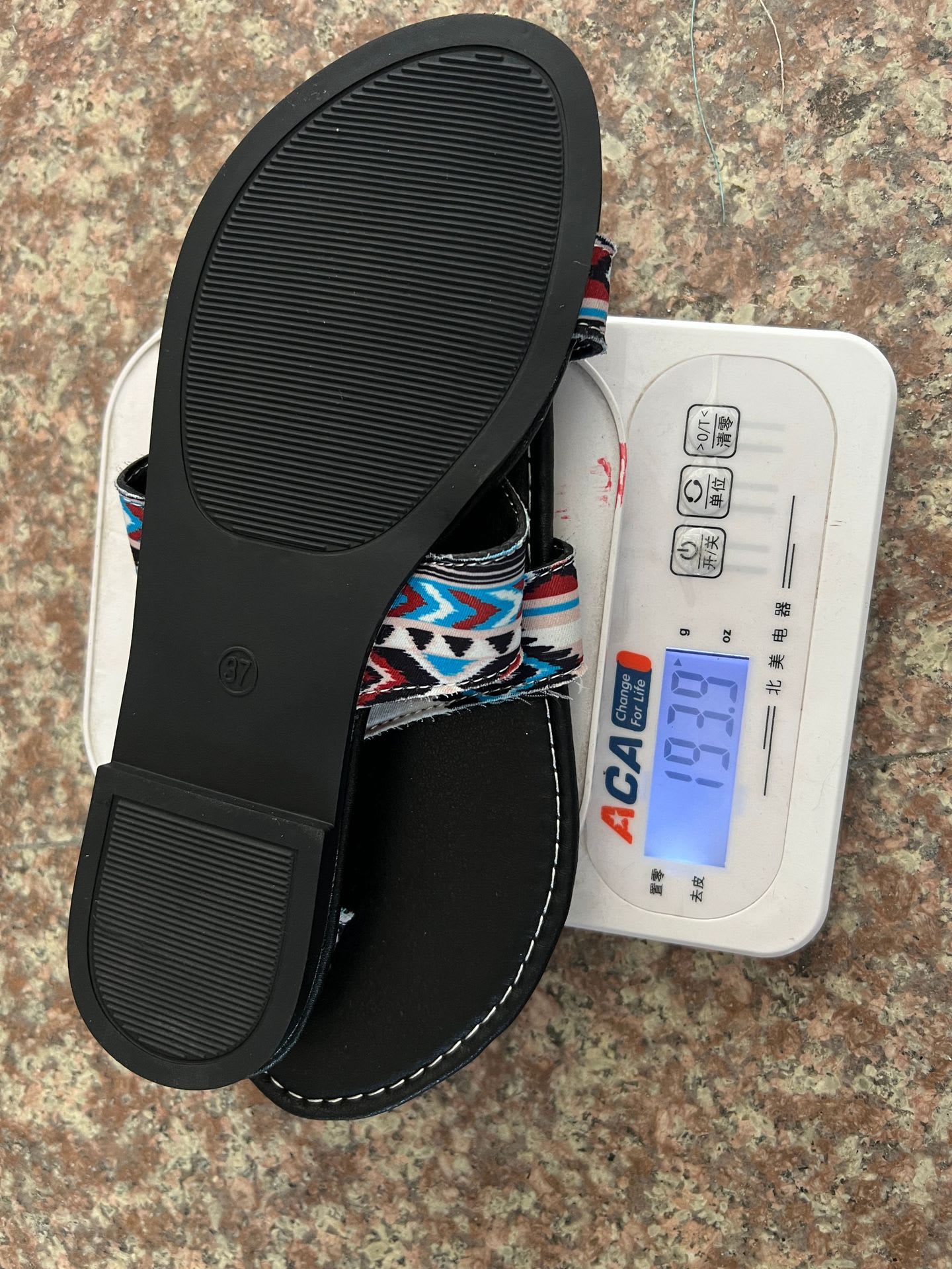 Plus Size Printed Ethnic Style Casual Toe Covering Flip-flops view 28