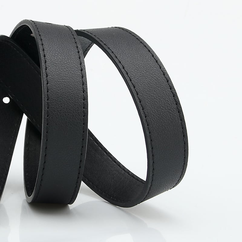 Fashionable All-match D-type Alloy Pin Buckle Women's Belt view 6