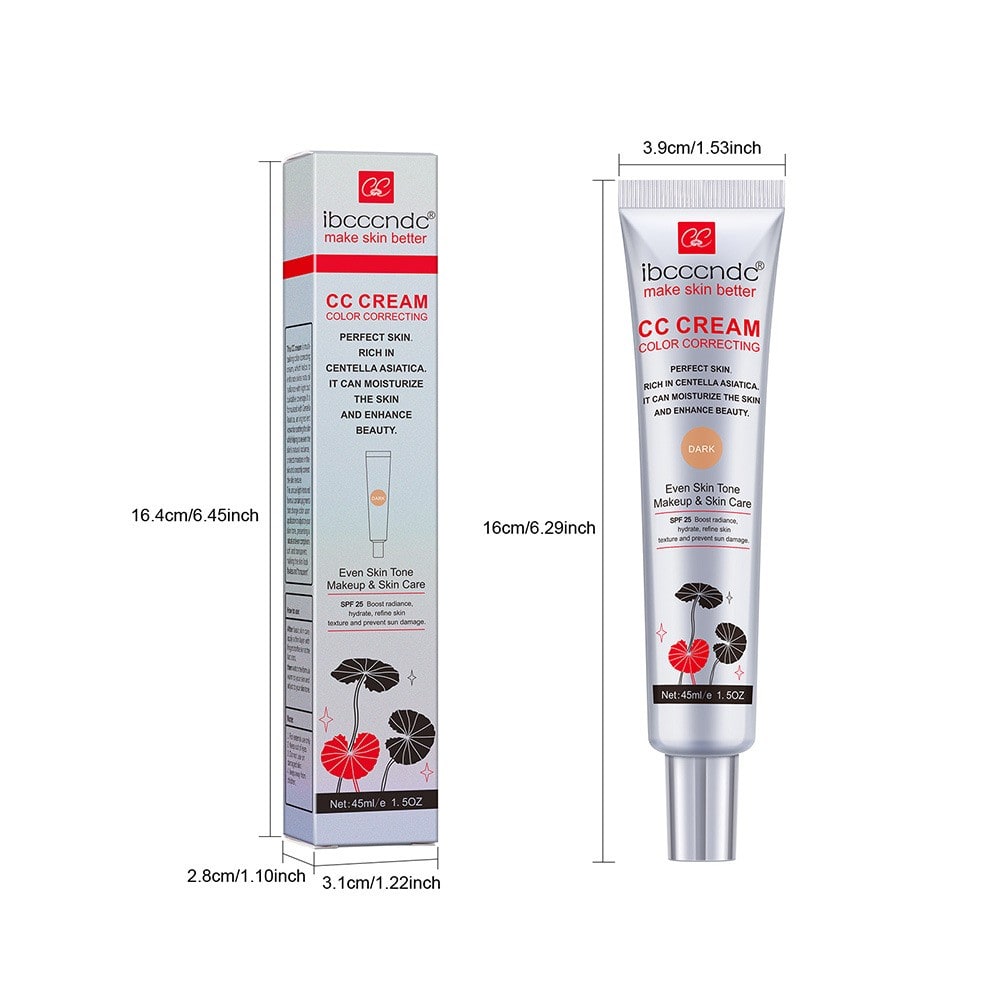 Moisturizing Correcting CC Cream Waterproof Anti-sweat Makeup Before Concealer Lasting Women Makeup Protect Skin Erborian Make view 6