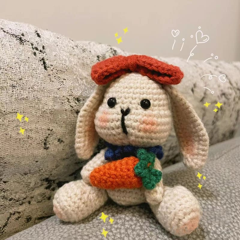 Key Ring Pendant Pendant Material Package Handmade Diy Wool Crochet Cartoon Figurine Doll view 18