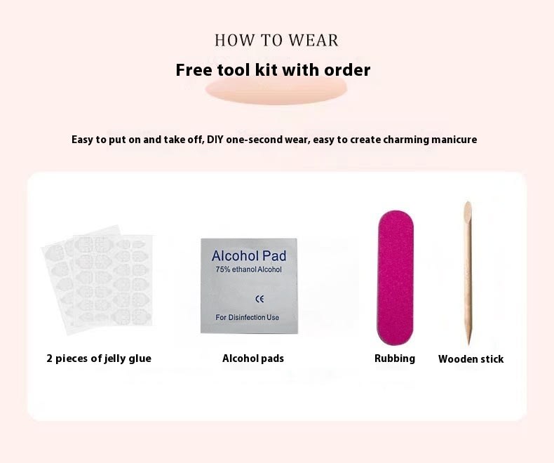 Short Square Round Nail Stickers Hand Wear Armor view 7