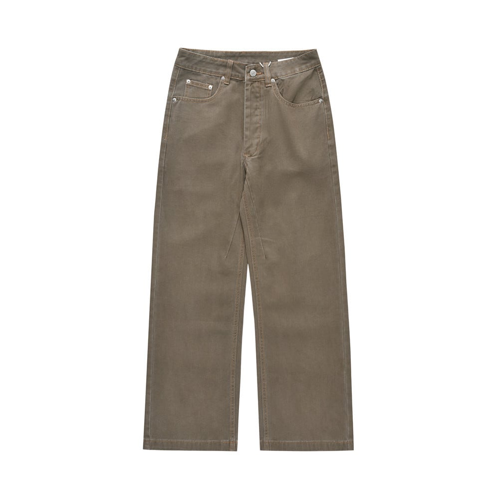 American Retro Denim Straight-leg Trousers Men view 5