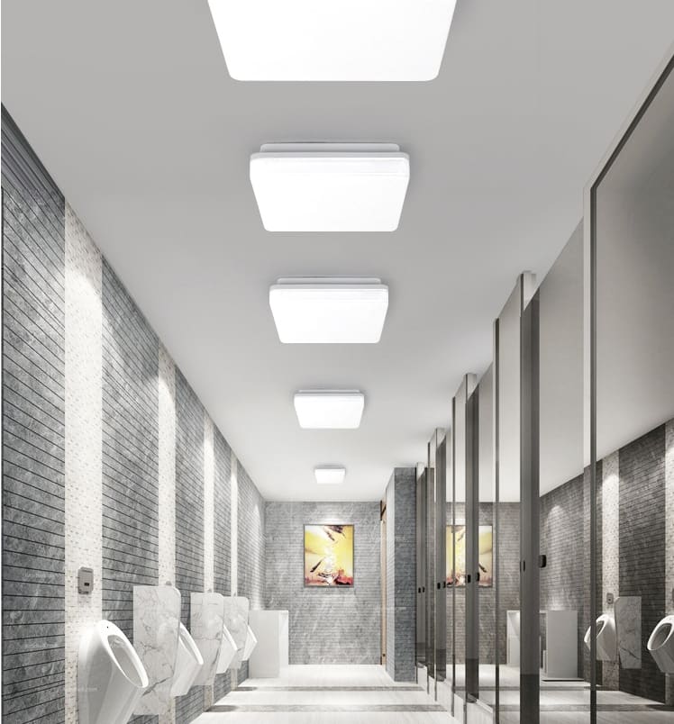 ED Three Proof Ceiling Light Square Circular Aisle view 8