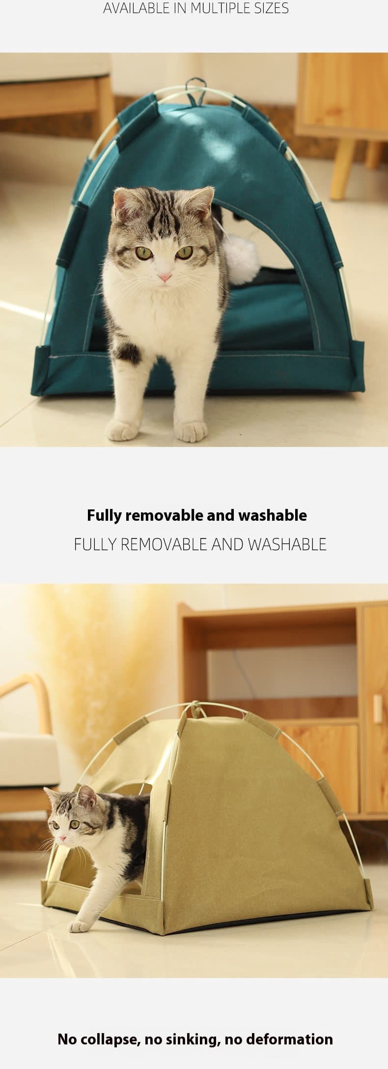 Cathouse Doghouse Breathable Tent Nest Indoor Outdoor Universal Pet Room view 8