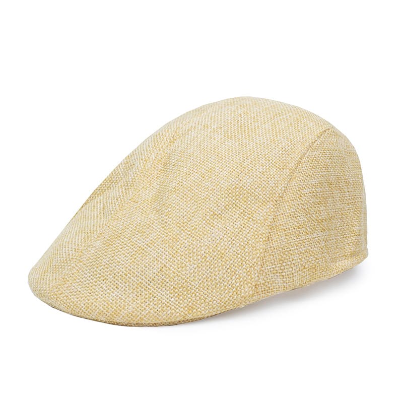 Cotton And Linen Beret Men's Retro Peaked Cap view 13