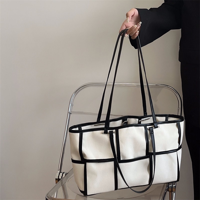 Ladies Large Capacity Canvas Shoulder Bag