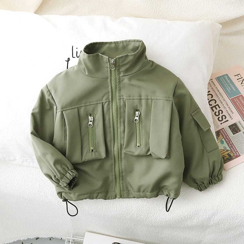 Children's Tooling Fleece-lined Stitching Jacket view 12