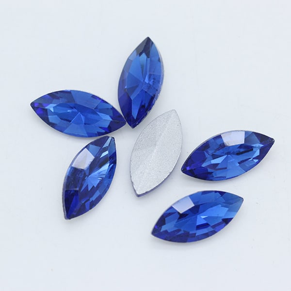 Horse Eye Crystal Pointed Glass Silver Bottom Loose Diamond view 5