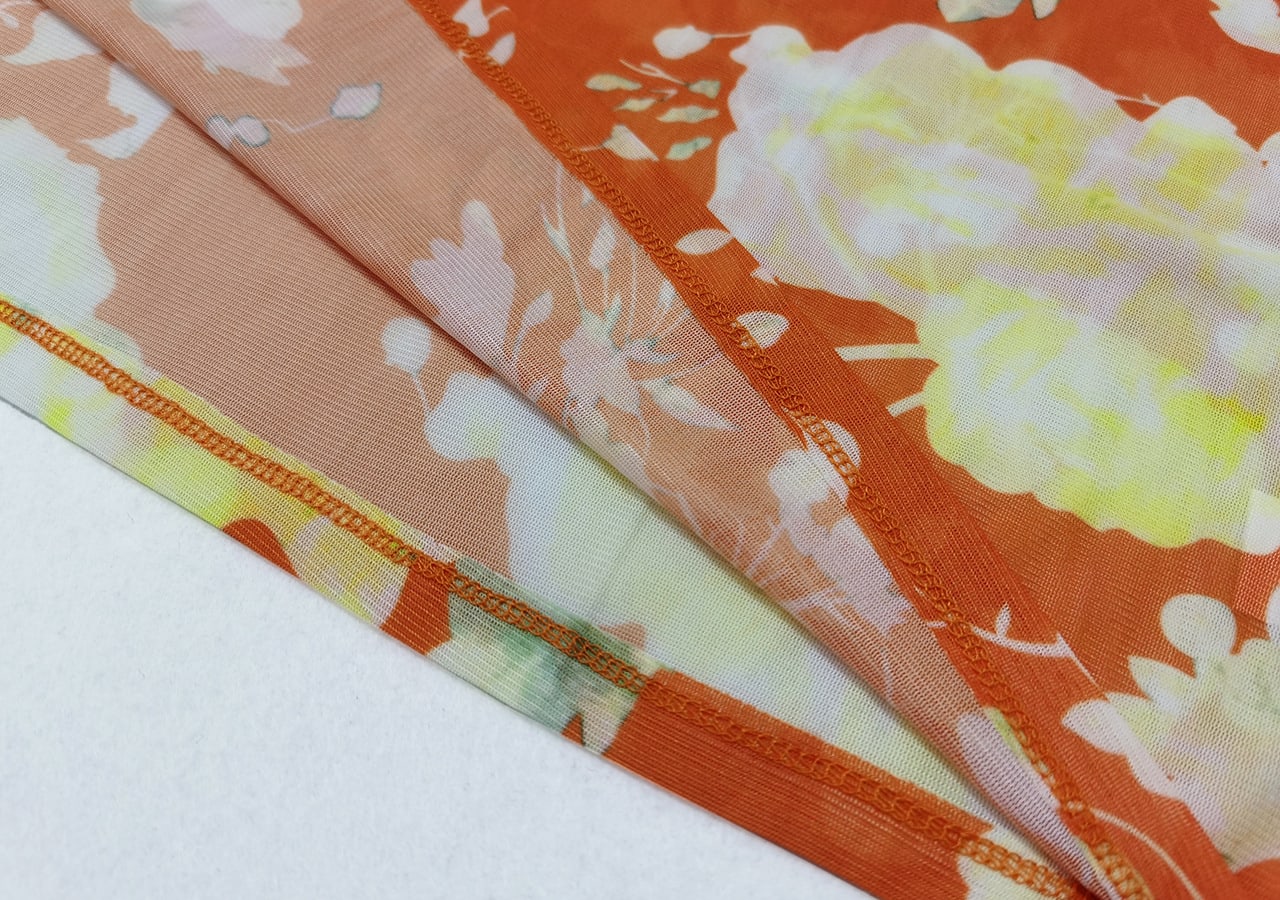 Foreign Trade Tie-dyed Printed Slim Cover Belly Top view 16
