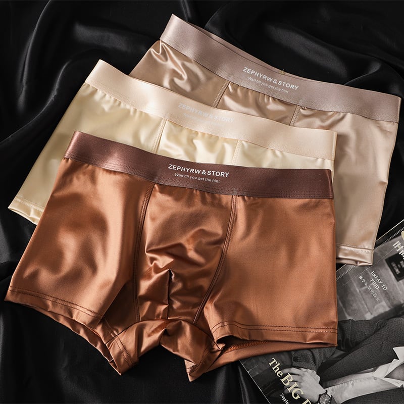 Men's Satin Light Luxury Ice Silk Underwear Summer view 4