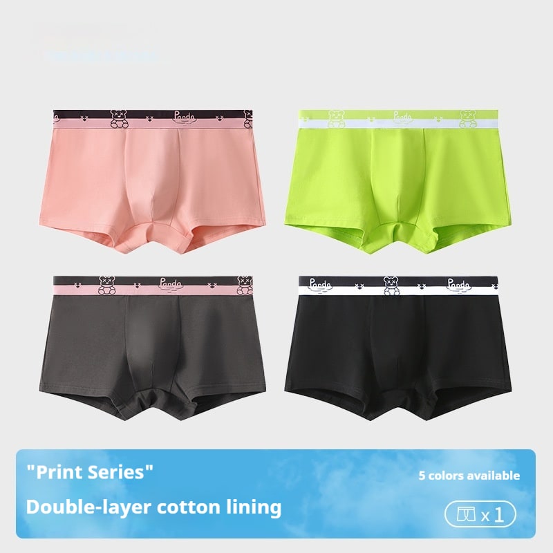 Breathable Teddy Bear Printed Men's Boxer Shorts view 2