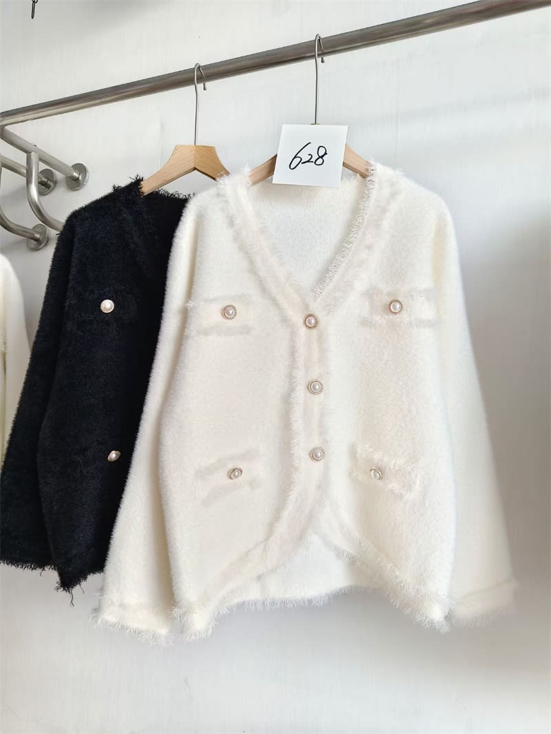 Women's Loose-fitting Tassel Vintage Sweater Coat view 4