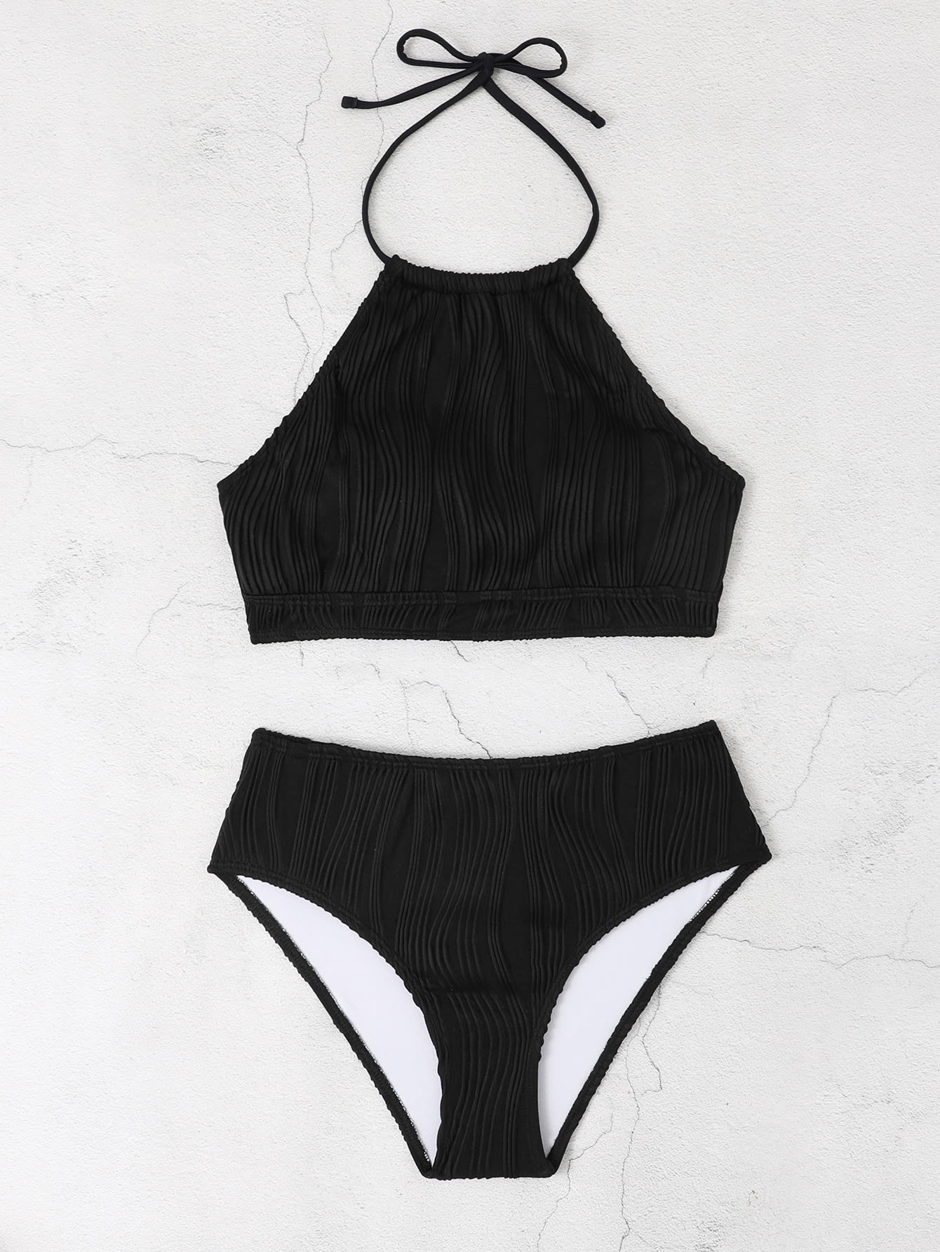 Fashion High Waist Apron Conservative Swimwear view 14