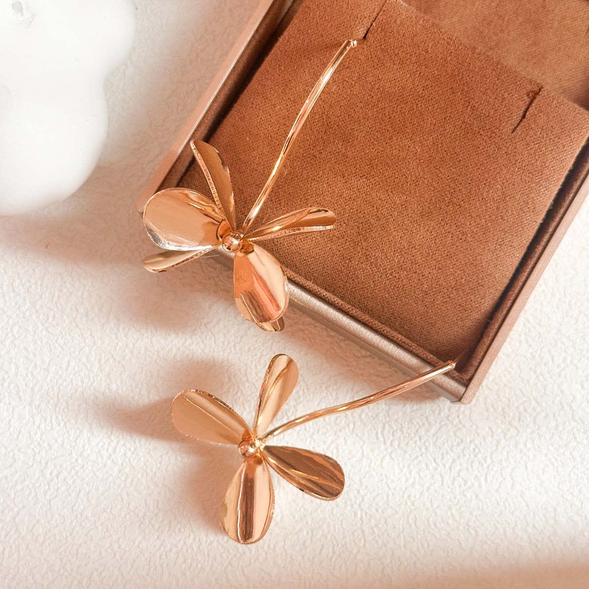 Leaf Earrings Exaggerated Metal Temperament Dragonfly view 1