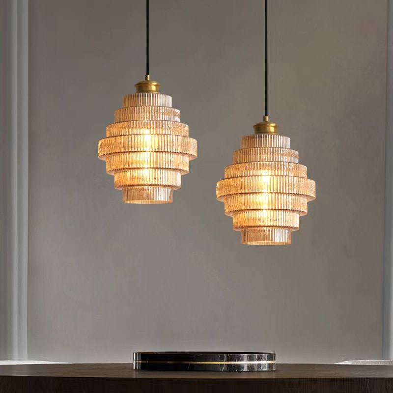 Modern Light Luxury Simple Ancient Bar Clothing Store Hallway Corridor Small Droplight view 3