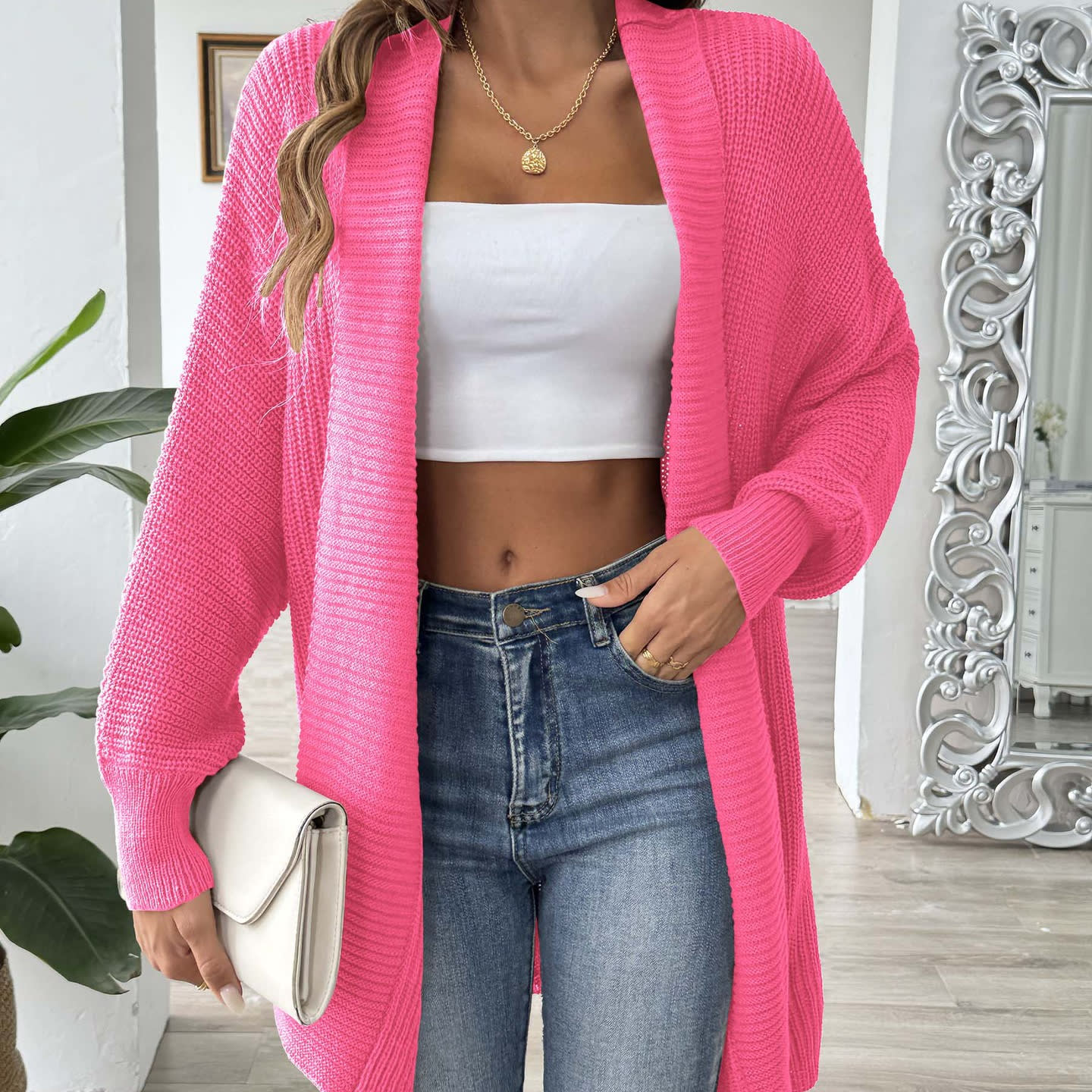 Women's Simple Fashion Loose Sweater Coat view 2