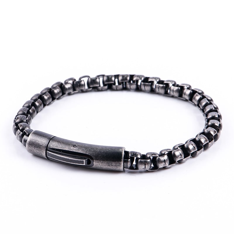 Titanium Steel Men's Stainless Steel Pearl Bracelet view 12