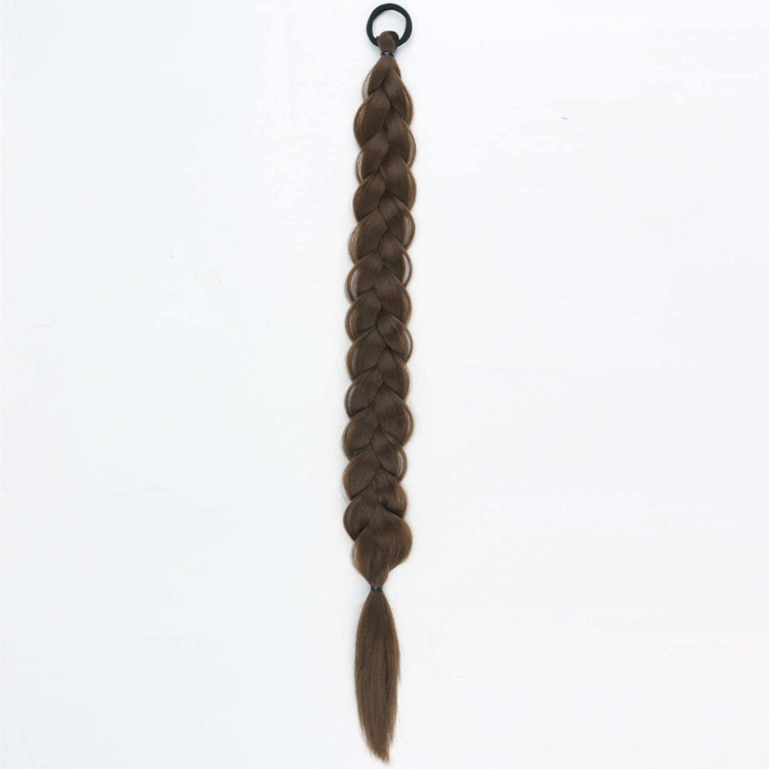 24-inch Women's Braid Hair Ring Horse Tail Strip Rubber Band Horse Tail view 4
