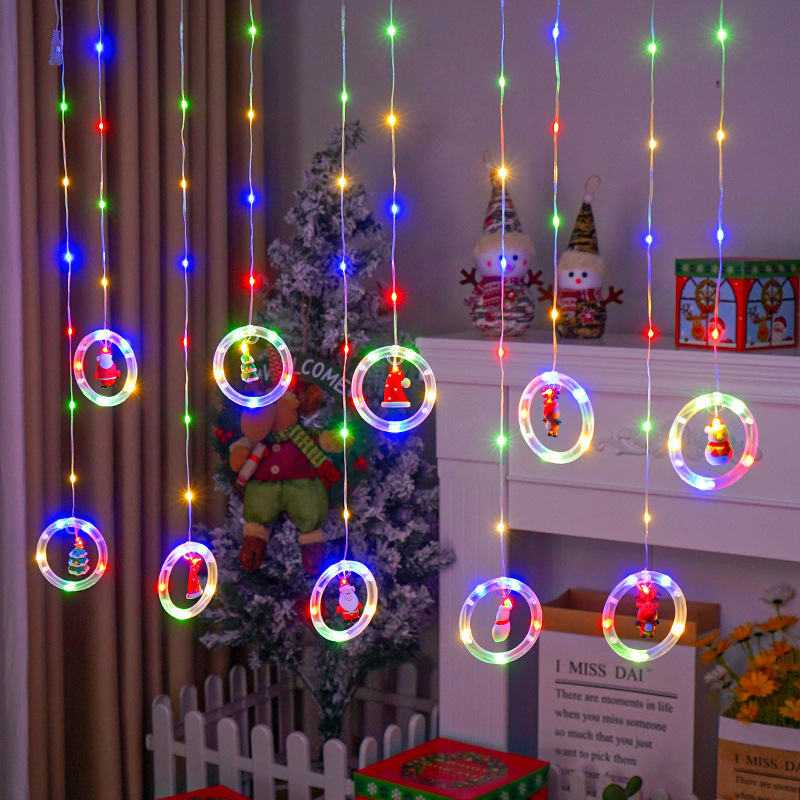 Christmas Curtain Lighting Chain Decoration view 8