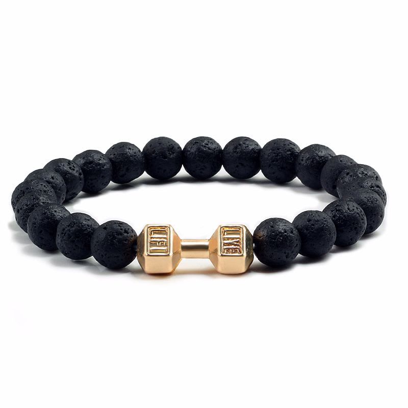 Natural Volcanic Stone Beads Bracelets Black Lava Men Women Bracelet Aromatherapy Essential Oil Diffuser Bangle view 9