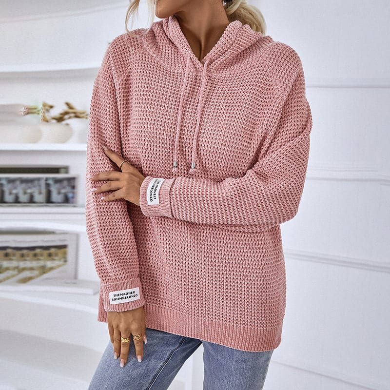 Women's Solid Color Pullover Knitted Sweater view 4