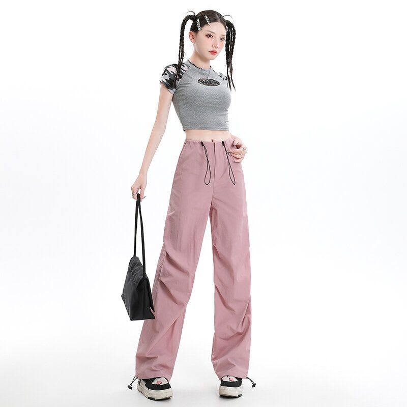 American Quick-drying Overalls Mopping Floor Wide Leg view 4