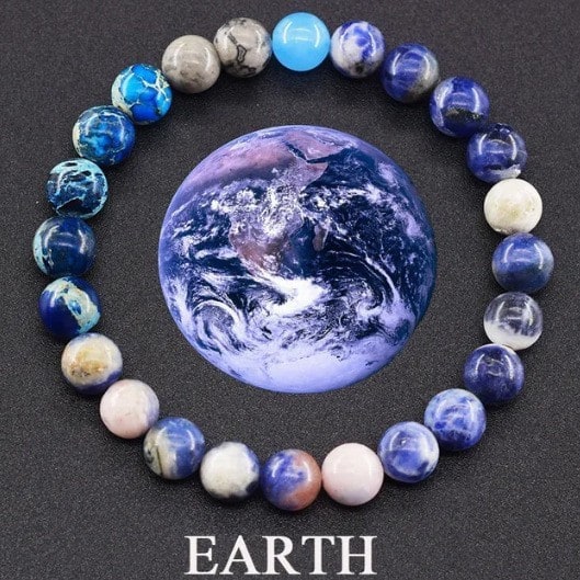 Fashion Jewelry Couples Bracelets Matte 10 Mm Stone Beads Bracelet Men Universe Energy Bangle Vintage Minimalist Elastic Jewelry Women view 3