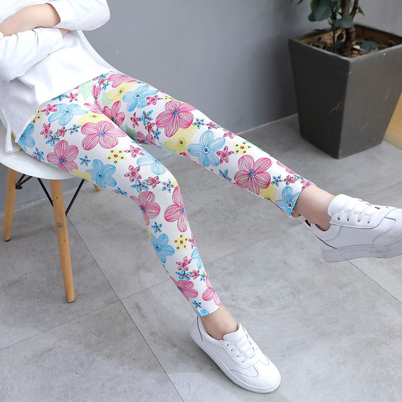 Leggings Modal Cropped Pants Outer Wear Girls' Stretch Tights Classical view 25